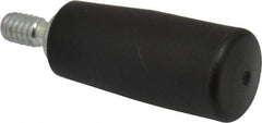 Value Collection - 1/4-20 Threaded Stem, Revolving Handwheel & Machine Handle - Technopolymer Cylindrical Handle, 0.47" Long Steel Stem, 1.57" Handle Length, 2.14" OAL - Benchmark Tooling