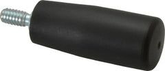 Value Collection - 1/4-20 Threaded Stem, Revolving Handwheel & Machine Handle - Technopolymer Cylindrical Handle, 0.51" Long Steel Stem, 1.97" Handle Length, 2.58" OAL - Benchmark Tooling