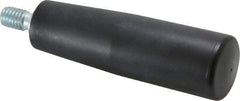 Value Collection - 3/8-16 Threaded Stem, Revolving Handwheel & Machine Handle - Technopolymer Cylindrical Handle, 0.63" Long Steel Stem, 3.54" Handle Length, 4.27" OAL - Benchmark Tooling