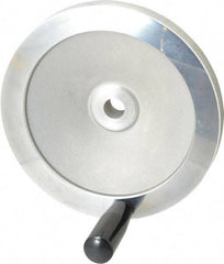 Value Collection - 7.87" Diam, Aluminum Handwheel with Handle - 1.65" Hub Diam - Benchmark Tooling