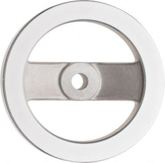 Value Collection - 4.92", 2 Spoke Handwheel - 1.22" Hub, Aluminum, Polished Finish - Benchmark Tooling