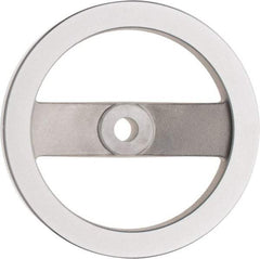 Value Collection - 7.87", 2 Spoke Handwheel - 1.65" Hub, Aluminum, Polished Finish - Benchmark Tooling