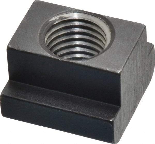 HALDER - M16 Tapped Through T Slot Nut - 17.6mm Slot Width, 28 x 10mm Base Width x Height, 28 x 20mm OAL x Height - Benchmark Tooling