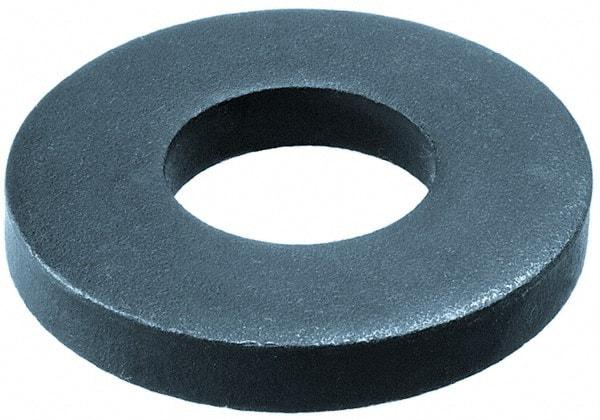 Gibraltar - M30 Screw, Steel Standard Flat Washer - 31mm ID x 68mm OD, 10mm Thick, Black Phosphate Finish - Benchmark Tooling