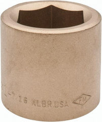 Ampco - 1-7/16", 3/4" Drive, Standard Hand Socket - 6 Points, 2" OAL, Aluminum Bronze - Benchmark Tooling