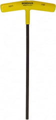 Bondhus - 7/32" Hex, T-Handle Cushion Grip, Hex Key - 9" OAL, Protanium High Torque Steel, Inch System of Measurement - Benchmark Tooling