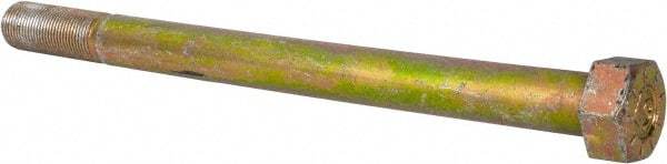 Value Collection - 3/4-16 UNF, 10" Length Under Head Hex Head Cap Screw - Partially Threaded, Grade L9 Alloy Steel, Zinc Yellow Dichromate Finish, 1-1/8" Hex - Benchmark Tooling