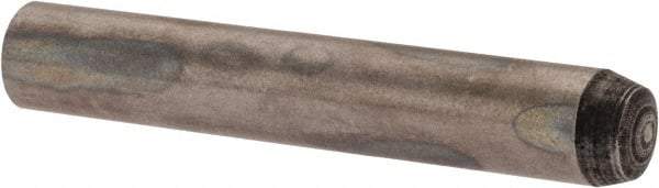 Value Collection - 4mm Diam x 25mm Pin Length Alloy Steel Standard Dowel Pin - C 58-62 Hardness, 5,930 Lb Breaking Strength, 1 Rounded End - Benchmark Tooling