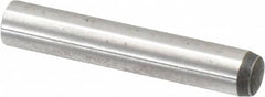 Value Collection - 6mm Diam x 35mm Pin Length Alloy Steel Standard Dowel Pin - C 58-62 Hardness, 13,300 Lb Breaking Strength, 1 Rounded End - Benchmark Tooling