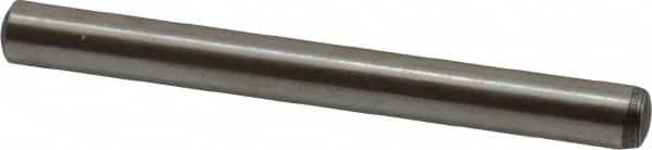 Value Collection - 6mm Diam x 60mm Pin Length Alloy Steel Standard Dowel Pin - C 58-62 Hardness, 13,300 Lb Breaking Strength, 1 Rounded End - Benchmark Tooling