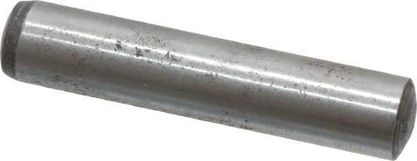 Value Collection - 8mm Diam x 40mm Pin Length Alloy Steel Standard Dowel Pin - C 58-62 Hardness, 23,700 Lb Breaking Strength, 1 Rounded End - Benchmark Tooling