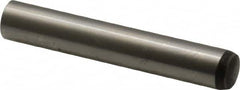 Value Collection - 8mm Diam x 50mm Pin Length Alloy Steel Standard Dowel Pin - C 58-62 Hardness, 23,700 Lb Breaking Strength, 1 Rounded End - Benchmark Tooling