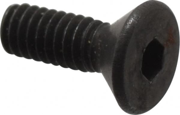 Value Collection - #1-72 UNF Hex Socket Drive, 82° Flat Screw - Alloy Steel, Black Oxide Finish, Fully Threaded, 1/4" OAL - Benchmark Tooling