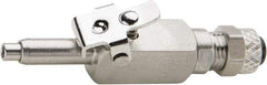 Parker - 1/4" OD, Grade 316Stainless Steel Shutoff Type Insert - 150 Max Working psi, Comp x Comp Ends - Benchmark Tooling