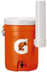 Gatorade - 5 Gal Beverage Cooler - Plastic, Orange/White - Benchmark Tooling