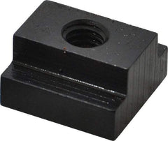 Gibraltar - 5/16-18 Blind Tapped T Slot Nut - 1/2" Slot Width, 7/8 x 9/32" Base Width x Height, 7/8 x 1/2" OAL x Height - Benchmark Tooling