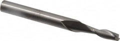 RobbJack - 3/16", 5/8" LOC, 1/4" Shank Diam, 2-1/2" OAL, 2 Flute, Solid Carbide Square End Mill - Single End, Uncoated, Spiral Flute, 30° Helix, Centercutting, Right Hand Cut, Right Hand Flute, Series C8-203 - Benchmark Tooling