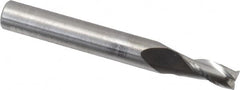 RobbJack - 3/16", 3/8" LOC, 1/4" Shank Diam, 2" OAL, 3 Flute, Solid Carbide Square End Mill - Single End, Uncoated, Spiral Flute, 30° Helix, Centercutting, Right Hand Cut, Right Hand Flute, Series C8-301 - Benchmark Tooling