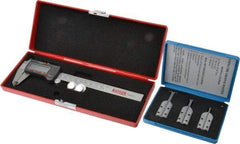 SPI - 6" OAL, Accurate up to 0.001", Caliper O-Ring Groove Gage - 3 Pieces - Benchmark Tooling