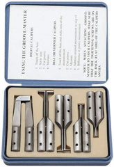 SPI - 6" OAL, Accurate up to 0.001", 0.4, 0.65 & 1mm Wide Flange, Hard Chrome Steel Caliper Attachment Set - 5 Pieces, 10, 16, 25, 32 & 76mm Bore Depth, For Use with 6" Vernier, Dial & Digital Calipers - Benchmark Tooling