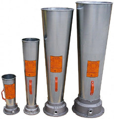 AIR Systems - Venturi Style Pneumatic Blowers; SCFM @ 40 PSIG (Air Consumed): 73 ; SCFM @ 60 PSIG (Air Consumed): 98 ; SCFM @ 80 PSIG (Air Consumed): 124 ; Horn Material: Galvanized Steel ; NPT Size (Inch): 1 ; Overall Length (Decimal Inch): 44.0000 - Exact Industrial Supply