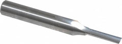 Onsrud - 1/8" Diam, 1/4" Shank Diam, 1/2" Length of Cut, 1 Flute Single Edge Straight Router Bit - 2" Overall Length, Right Hand Cut, Solid Carbide - Benchmark Tooling