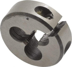 Interstate - #10-40 UNS Thread, 13/16" Outside Diam High Speed Steel Round Die - Right Hand Thread, Adjustable - Exact Industrial Supply