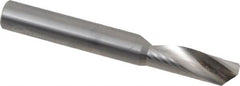 Onsrud - 3/8" Cutting Diam x 1-1/8" Length of Cut, 1 Flute, Upcut Spiral Router Bit - Uncoated, Right Hand Cut, Solid Carbide, 3" OAL x 3/8" Shank Diam, Single Edge, 22° Helix Angle - Benchmark Tooling