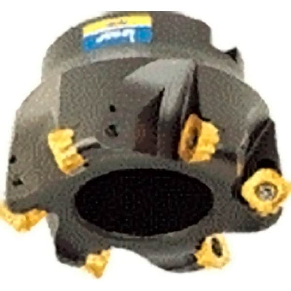 Iscar - 1.53" Cut Diam, 3/4" Arbor Hole, 0.236" Max Depth of Cut, Indexable Chamfer & Angle Face Mill - 4 Inserts, O45MT\xB6R90MT\xB6S45MT\xB6S90MT Insert, Right Hand Cut, 4 Flutes, Series FRCM - Benchmark Tooling