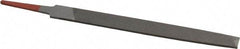 Simonds File - 6" Long, Second Cut, Flat American-Pattern File - Double Cut, Tang - Benchmark Tooling