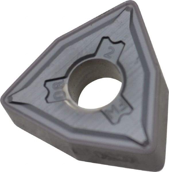 Kennametal - WNMG432 FW Grade KC5010 Carbide Turning Insert - TiAlN Finish, 80° Trigon, 1/2" Inscr Circle, 3/16" Thick, 1/32" Corner Radius - Benchmark Tooling