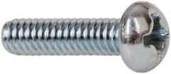 Value Collection - #5-40 UNC, 1/2" Length Under Head Phillips Drive Machine Screw - Round Head, Grade J82 Steel, Zinc-Plated Finish, Without Washer - Benchmark Tooling