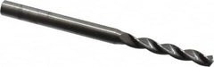 Kennametal - 5/32" 130° Solid Carbide Jobber Drill - Bright Finish, Right Hand Cut, Spiral Flute, Straight Shank, 2.6" OAL, Standard Point - Benchmark Tooling
