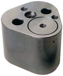 Dayton Lamina - 1-1/4" Shank Diam, 2-3/4" Base Length x 2.72" Base Width x 1-5/8" Base Height, 1/2-13 Thread, Alloy Steel Mold Punch Retainer - 1/4" Dowel Diam, 15/16" Length Between Dowel & Screw, 2" Thread Length, Ball Lock, Heavy Duty (HRT) Series - Benchmark Tooling