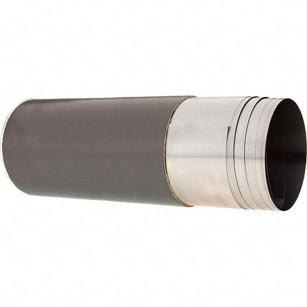 Made in USA - 2.50 m Long x 150 mm Wide x 0.1 mm Thick, Roll Shim Stock - Steel - Benchmark Tooling