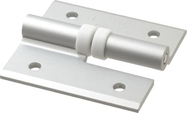 Sugatsune - 2-9/16" Long x 2-3/8" Wide x 9/64" Thick, Aluminum Cabinet Hinge - Aluminum, Aluminum Finish - Benchmark Tooling