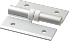 Sugatsune - 2-9/16" Long x 2-3/8" Wide x 9/64" Thick, Aluminum Cabinet Hinge - Aluminum, Aluminum Finish - Benchmark Tooling