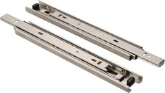 Sugatsune - 9-27/32" Slide Length, 9-9/16" Travel Length, Stainless Steel Ball Bearing Slide - 92 Lb Capacity at Full Extension - Benchmark Tooling