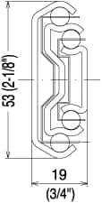 Sugatsune - 13-3/4" Slide Length, 15-3/16" Travel Length, Stainless Steel Ball Bearing Slide - 260 Lb Capacity at Full Extension - Benchmark Tooling