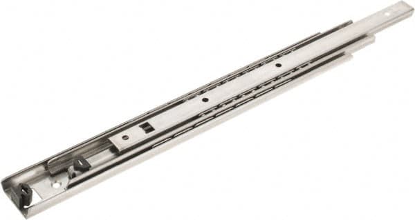 Sugatsune - 15-3/4" Slide Length, 17-1/8" Travel Length, Stainless Steel Ball Bearing Slide - 236 Lb Capacity at Full Extension - Benchmark Tooling