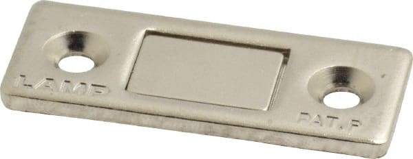 Sugatsune - 1-39/64" Long x 1-5/8" Wide x 2.6" High, Steel & Neodymium Neodymium Thin Magnet Catch - Nickel Coated, 8.8 Magnetic Force - Benchmark Tooling