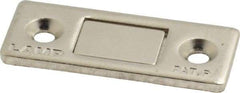 Sugatsune - 1-39/64" Long x 1-5/8" Wide x 2.6" High, Steel & Neodymium Neodymium Thin Magnet Catch - Nickel Coated, 8.8 Magnetic Force - Benchmark Tooling
