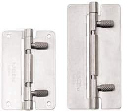 Sugatsune - 3-15/16" Long x 1-31/32" Wide x 1/16" Thick, Quick Release Hinge - Stainless Steel, Polished Finish - Benchmark Tooling