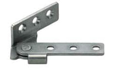 Sugatsune - 2-9/16" Long x 53/64" Wide x 1/8" Thick, Overlay Pivot Hinge - Stainless Steel, Polished Finish - Benchmark Tooling