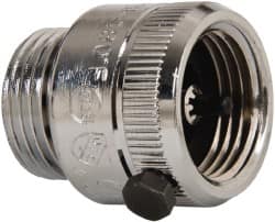 Watts - 125 Max psi, Chrome Plated Brass, Hose Connection Vacuum Breaker - EPDM Seal, Stainless Steel Spring, FIP X Hose End Connections - Benchmark Tooling