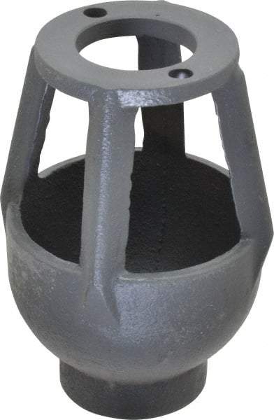 Watts - 3/4 to 1" Fit, 3-1/4" Diam, Air Gap Drain - 4-7/8" High, Cast Iron - Benchmark Tooling