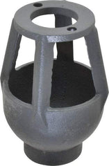 Watts - 3/4 to 1" Fit, 3-1/4" Diam, Air Gap Drain - 4-7/8" High, Cast Iron - Benchmark Tooling
