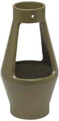 Watts - 1/4 to 1/2" Fit, 2-3/8" Diam, Air Gap Drain - 3-1/8" High, Cast Iron - Benchmark Tooling