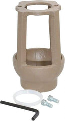 Watts - 1-1/4 to 2" Fit, 4-3/8" Diam, Air Gap Drain - 6-3/4" High, Cast Iron - Benchmark Tooling