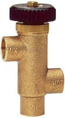 Watts - 3/4" Pipe Lead Free Brass Water Mixing Valve & Unit - Solder x Solder End Connections - Benchmark Tooling
